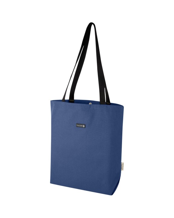 Tote bag 4DO Joey veelzijdige draagtas van GRS gerecycled canvas 14 l voor bedrukking &amp; borduring