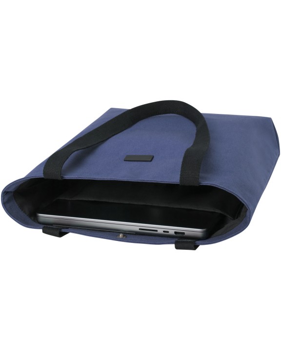 Tote bag 4DO Joey veelzijdige draagtas van GRS gerecycled canvas 14 l voor bedrukking &amp; borduring