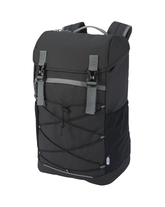4DO Aqua 15,6" GRS recycelter wasserabweisender Laptop-Rucksack 23 L Tasche personalisierbar