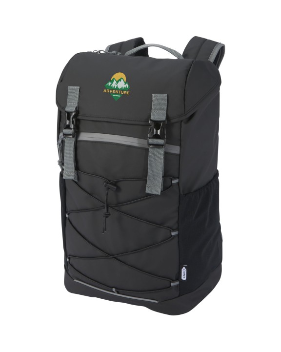 4DO Aqua 15,6" GRS recycelter wasserabweisender Laptop-Rucksack 23 L Tasche personalisierbar