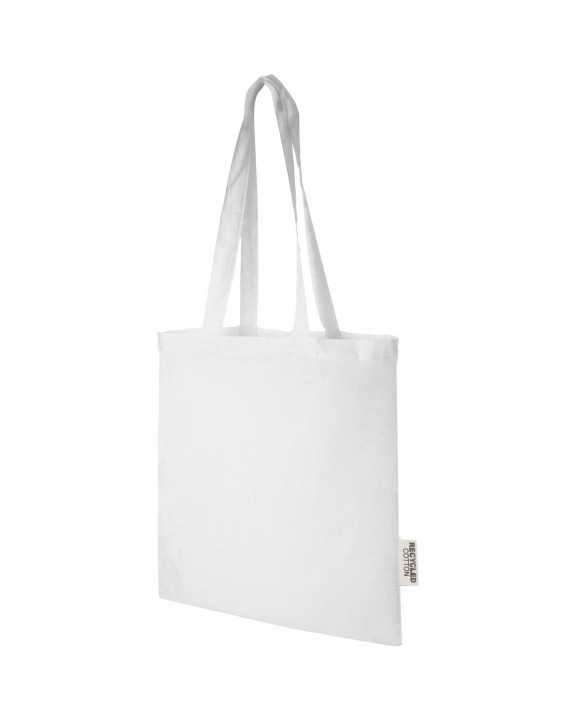 4DO Madras 140 g/m² Baumwoll Tragetasche aus GRS recycelter Baumwolle, 7L Tote Bag personalisierbar