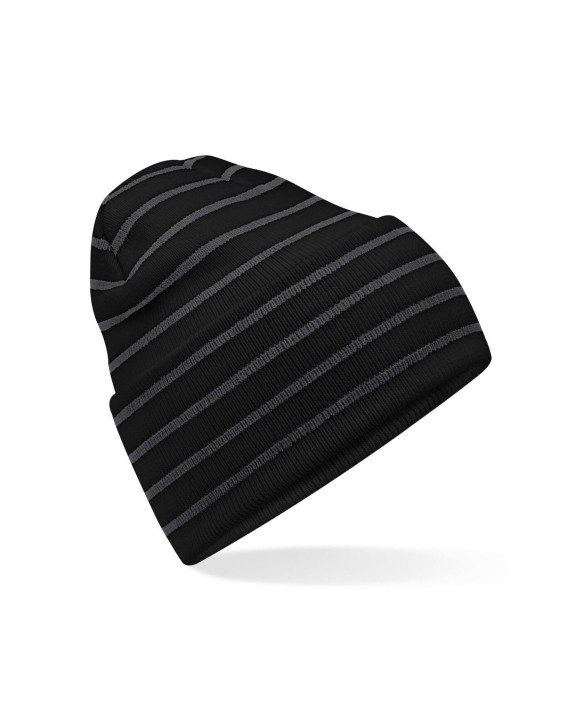 Bonnets personnalisable BEECHFIELD ORIGINAL DEEP CUFFED STRIPED BEANIE
