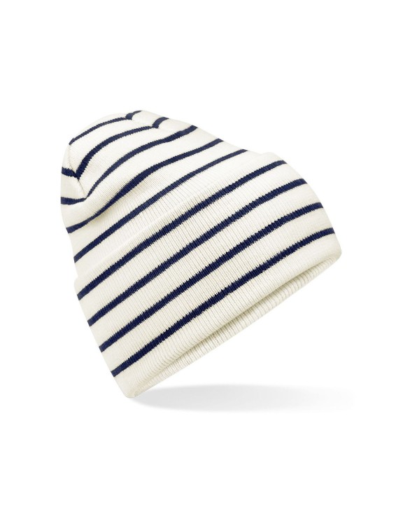 Bonnets personnalisable BEECHFIELD ORIGINAL DEEP CUFFED STRIPED BEANIE