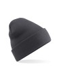 BEECHFIELD POLYLANA® ORIGINAL CUFFED BEANIE gris graphite personnalisable