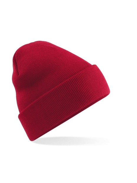 BEECHFIELD POLYLANA® ORIGINAL CUFFED BEANIE rouge classique personnalisable