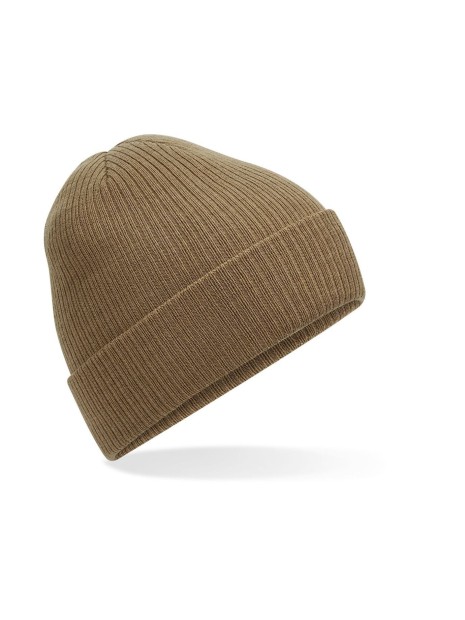 BEECHFIELD POLYLANA® RIBBED BEANIE biscuit personnalisable