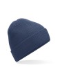 BEECHFIELD POLYLANA® RIBBED BEANIE bleu acier personnalisable