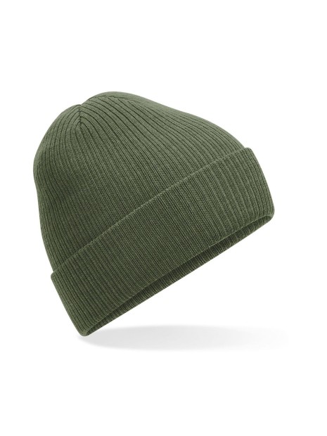 BEECHFIELD POLYLANA® RIBBED BEANIE vert olive personnalisable