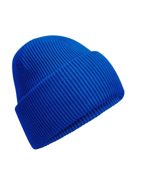 BEECHFIELD CLASSIC ENGINEERED DEEP CUFFED BEANIE bleu royal personnalisable