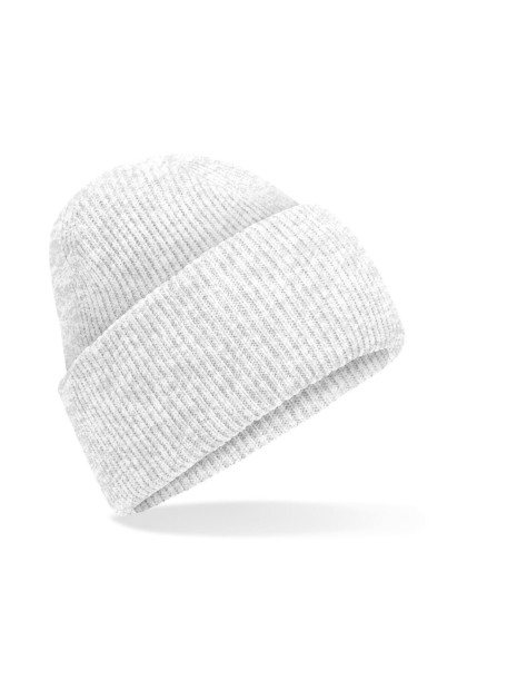 BEECHFIELD CLASSIC ENGINEERED DEEP CUFFED BEANIE cloud grey personnalisable