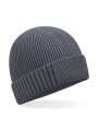 BEECHFIELD Bonnet en coton biologique avec patch technique gris graphite personnalisable