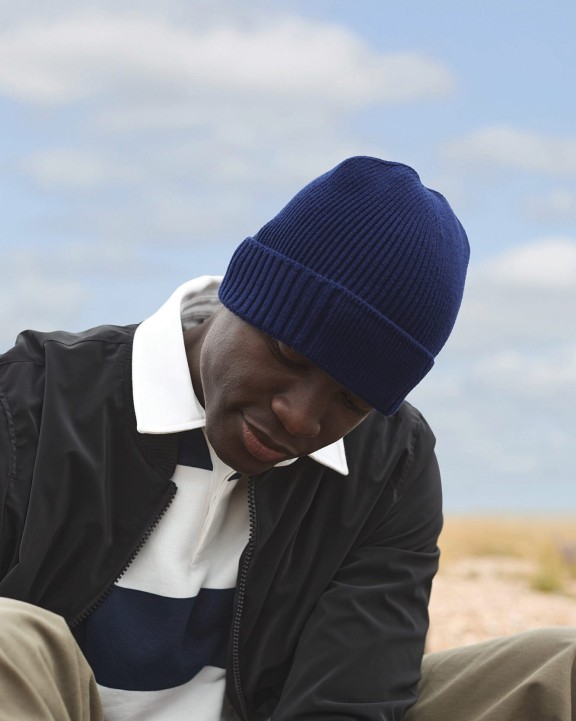 Casquette personnalisable BEECHFIELD Bonnet en coton biologique avec patch technique