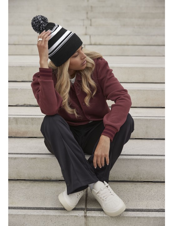 Bonnet, Écharpe & Gant personnalisable BEECHFIELD STRIPED FAN BEANIE