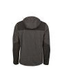 TEE JAYS MOUNTAIN HOODED FLEECE asphalt/black personnalisable