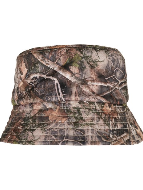 Casquettes à personnaliser FLEXFIT Sherpa Real Tree Camo Reversible Bucket Hat 