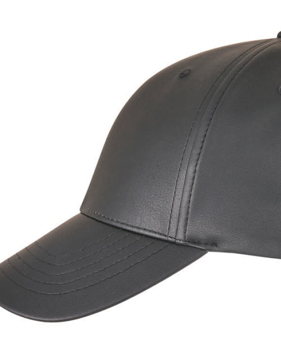 FLEXFIT Synthetic Leather Alpha Shape Dad Cap Kappe personalisierbar
