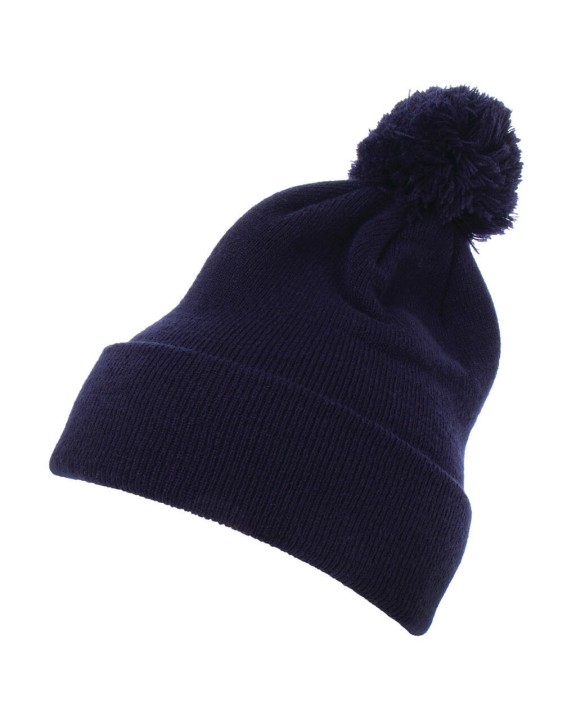 Casquette personnalisable FLEXFIT Cuffed Pom Pom Knit Beanie