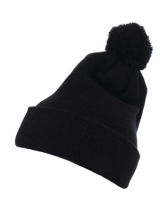 Casquette personnalisable FLEXFIT Cuffed Pom Pom Knit Beanie