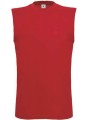 B&C T-shirt sans manche Move rouge personnalisable
