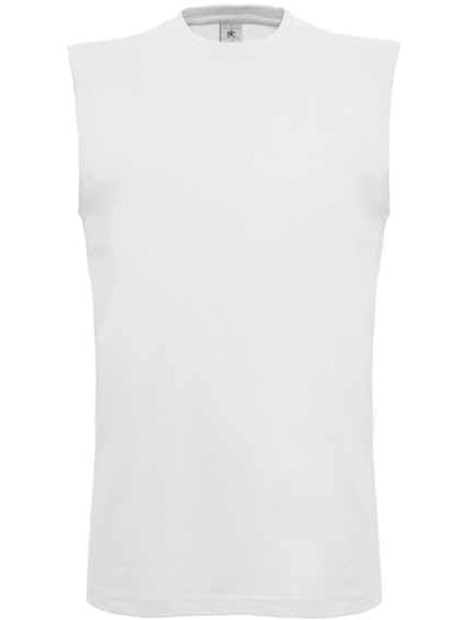 B&C T-shirt sans manche Move blanc personnalisable