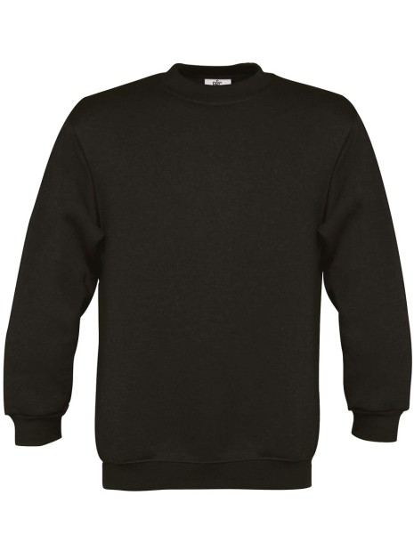 B&C Sweat-shirt enfant col rond noir personnalisable