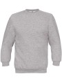 B&C Sweat-shirt enfant col rond heather grey personnalisable