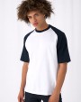 T-shirt B&C BASEBALL voor bedrukking &amp; borduring