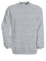 B&C Sweat-shirt col rond heather grey personnalisable