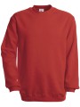 B&C Sweat-shirt col rond rouge personnalisable