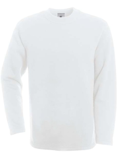 B&C Sweat-shirt coupe droite blanc personnalisable