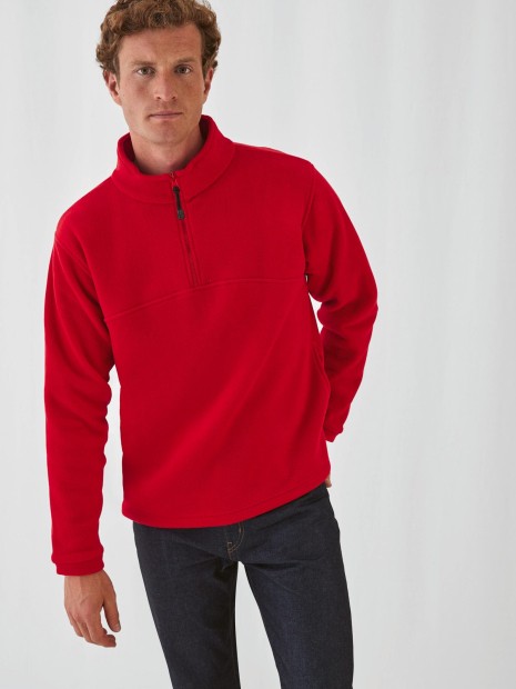 Laines polaires à personnaliser B&C Polaire col zippé Highlander+ 