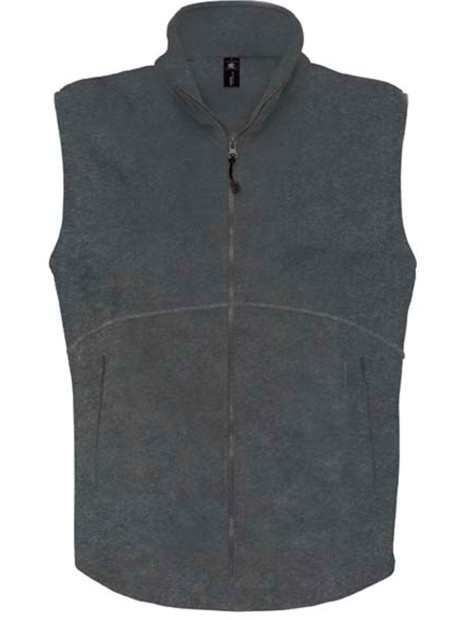 B&C Gilet polaire Traveller+ charcoal personnalisable