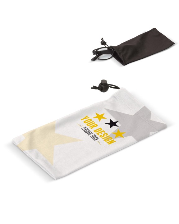 4DO Mikrofaserbeutel antibakteriell 9 x 18cm Tasche personalisierbar