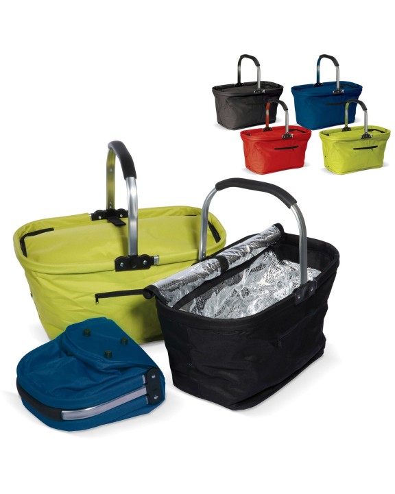 4DO Faltbarer Kühl-Einkaufskorb Tasche personalisierbar