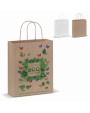 4DO Kraftpapiertüte 90g/m² 22x10x31cm Tote Bag personalisierbar