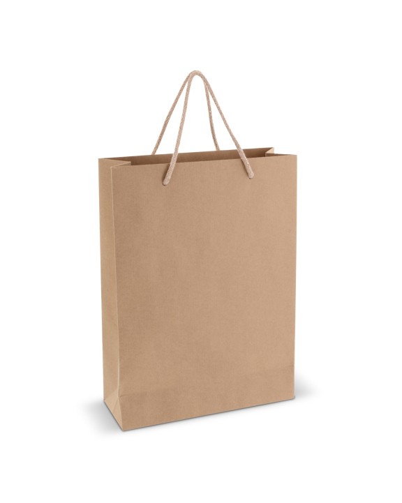 4DO Geschenktüte aus Papier 120g/m² 24x12x33cm Tote Bag personalisierbar