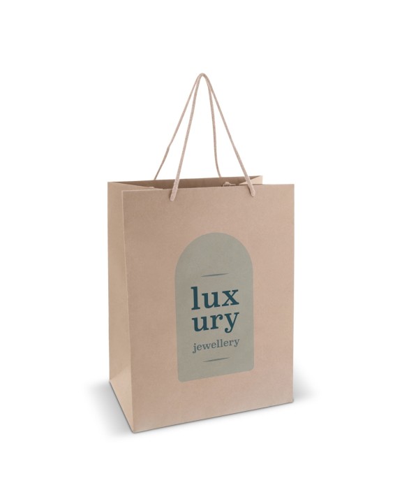 4DO Geschenktüte aus Papier 120g/m² 30x20x40cm Tote Bag personalisierbar