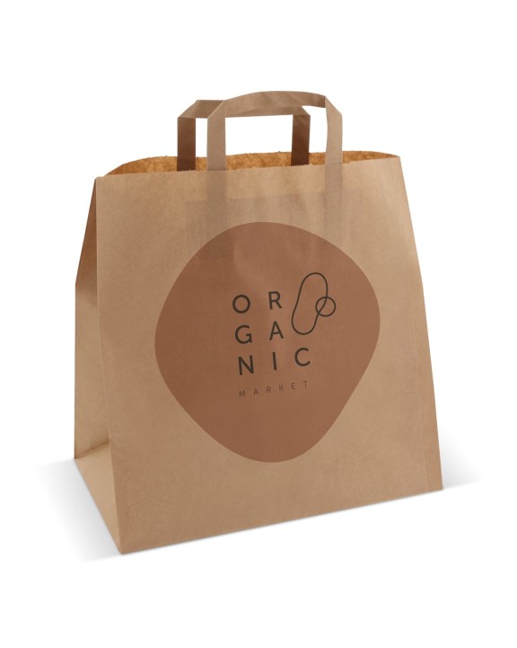 4DO Papiertüte 70g/m² 32x21x33cm Tote Bag personalisierbar