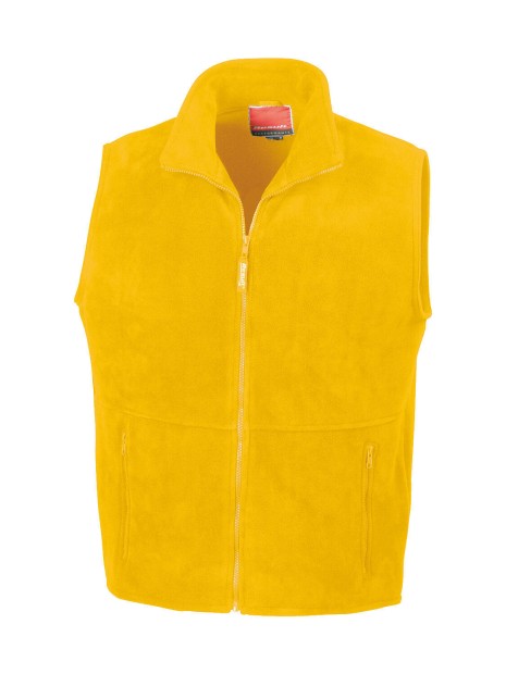RESULT Gilet polaire Polartherm™ jaune personnalisable