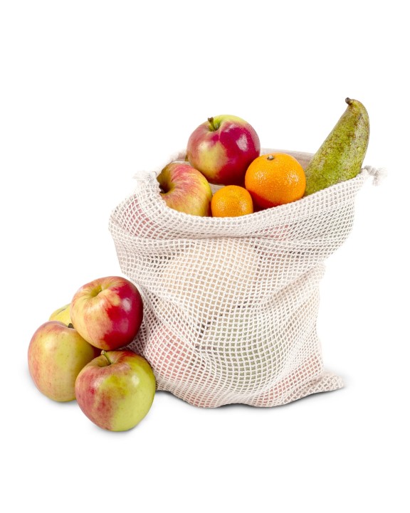 4DO Wiederverwendbare Lebensmitteltasche OEKO-TEX® Baumwolle 25x30cm Tasche personalisierbar