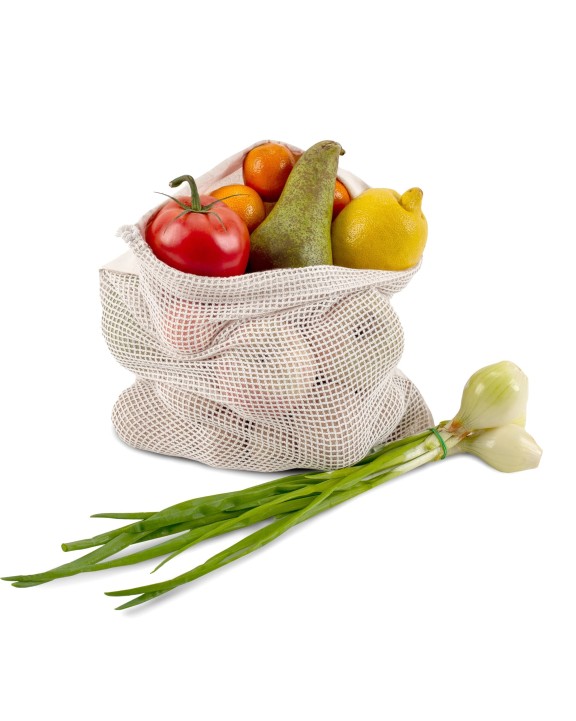 4DO Wiederverwendbare Lebensmitteltasche OEKO-TEX® Baumwolle 30x40cm Tasche personalisierbar