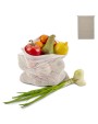 4DO Wiederverwendbare Lebensmitteltasche OEKO-TEX® Baumwolle 30x40cm Tasche personalisierbar