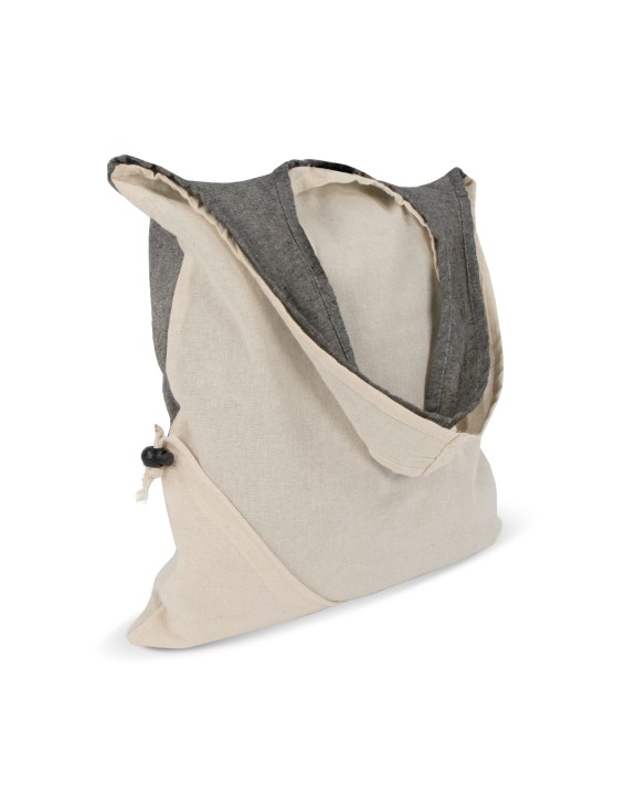 4DO Einkaufstasche Recycelte Baumwolle OEKO-TEX® 140g/m² 38x42cm Tasche personalisierbar