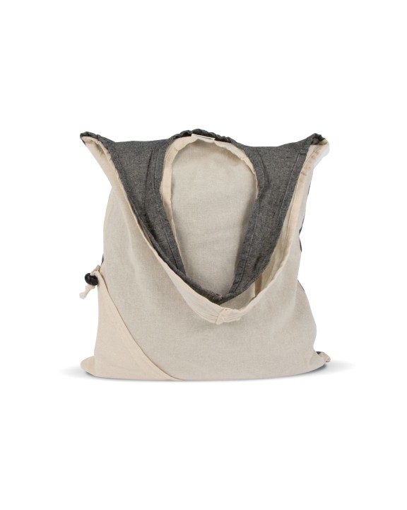 4DO Einkaufstasche Recycelte Baumwolle OEKO-TEX® 140g/m² 38x42cm Tasche personalisierbar