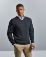 RUSSELL V-neck Knitted Pullover Pullover personalisierbar