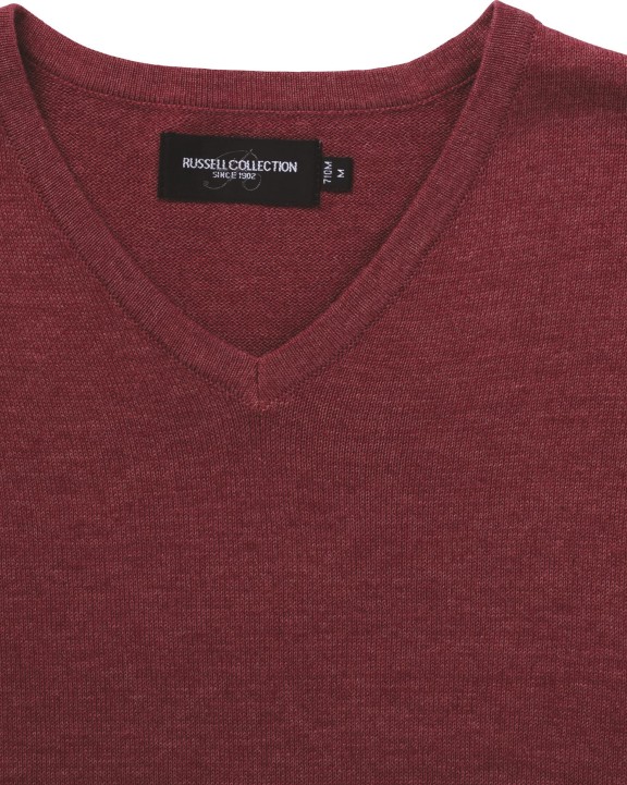 RUSSELL V-neck Knitted Pullover Pullover personalisierbar