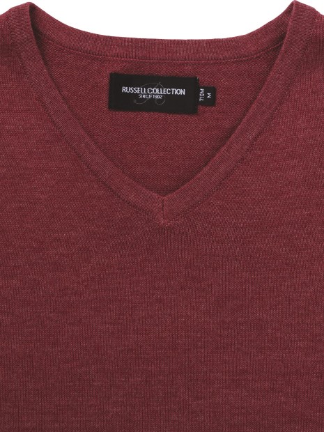 Pulls à personnaliser RUSSELL Pullover homme col v 