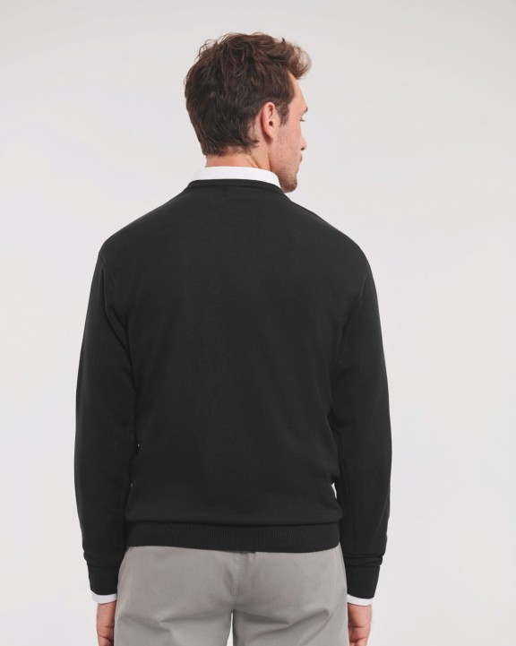 RUSSELL V-neck Knitted Pullover Pullover personalisierbar