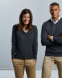 RUSSELL V-neck Knitted Pullover Pullover personalisierbar