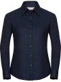 RUSSELL Chemise femme manches longues Oxford bright navy personnalisable